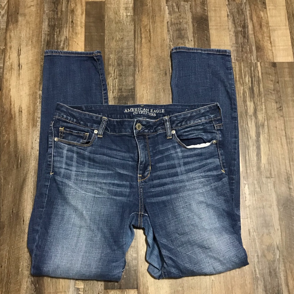American Eagle 16 Long Skinny Super Stretch Jeans